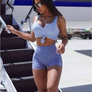 SOLD ON Ⓜ️… Bombshell Sportswear Blue Curves Shorts